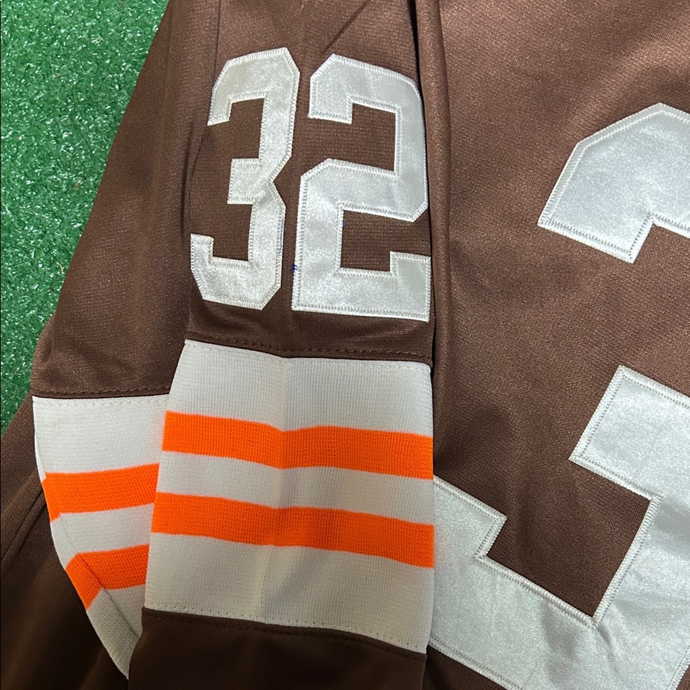 Jim Brown NFL throwback Jersey Cleveland browns! Size 52 Mitchell & Ness - Picture 8 of 13